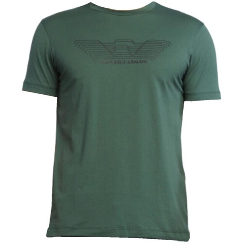 textil Hombre Camisetas manga corta Emporio Armani Emporio  - Camiseta con Estampado Verde