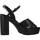 Zapatos Mujer Sandalias Lumberjack CROSSED ANKLE Negro