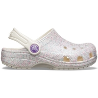 Zapatos Niños Sandalias Crocs Kids Classic Glitter - Oyster Rosa