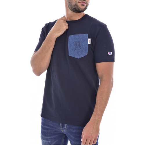 textil Hombre Camisetas manga corta Champion 214627 BS501 - Hombres Azul