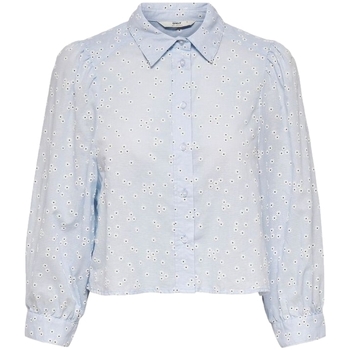 textil Mujer Tops / Blusas Only Shirt Tilde 7/8 - Cashmere Blue Azul