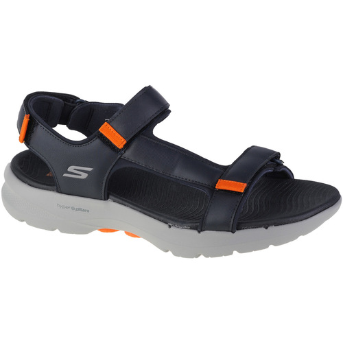 Zapatos Hombre Sandalias de deporte Skechers Go Walk 6 Sandal Azul