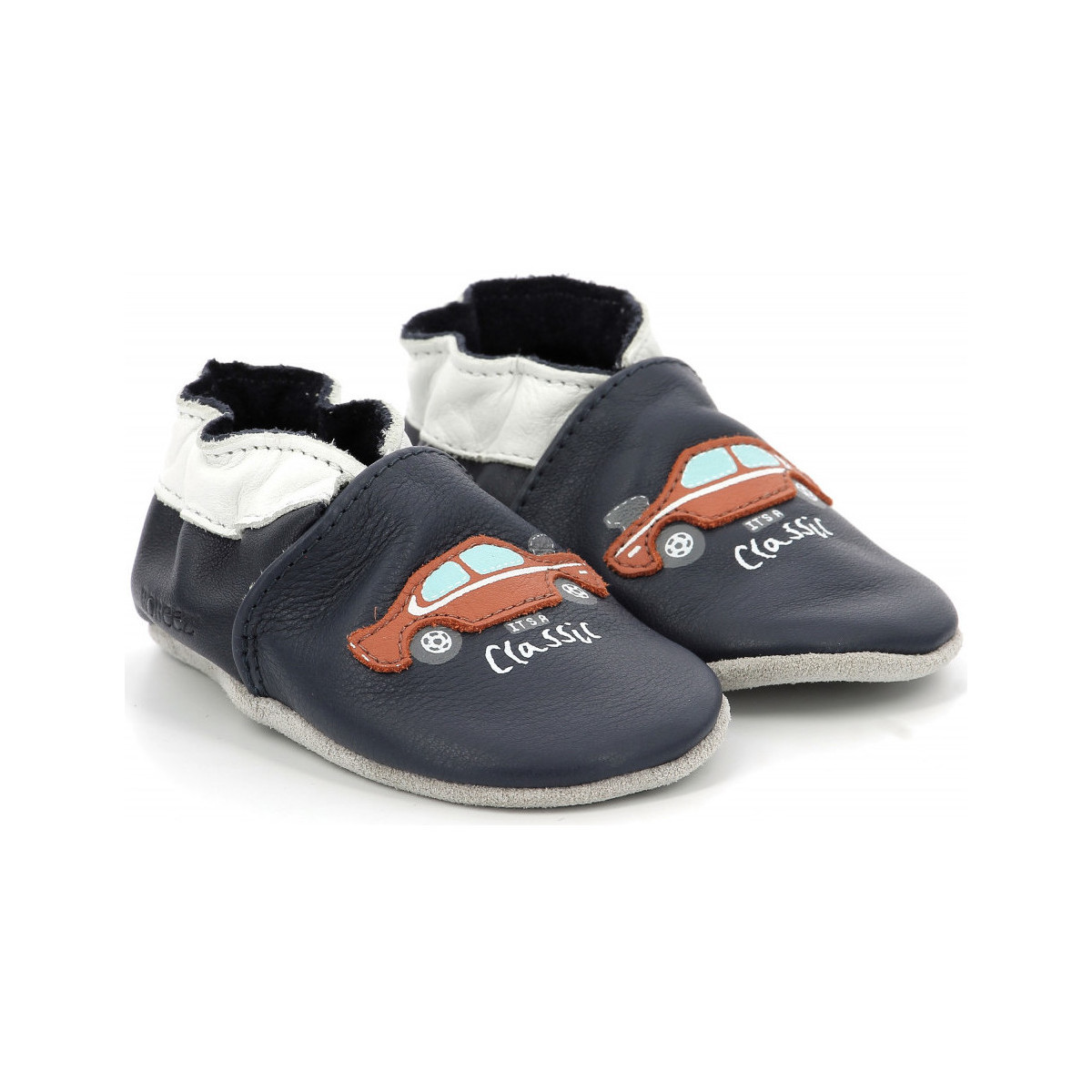 Zapatos Niño Pantuflas para bebé Robeez Classicar Azul