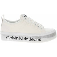 Zapatos Mujer Zapatillas bajas Calvin Klein Jeans YW0YW00491YAF Blanco