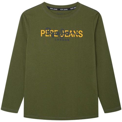 textil Niño Camisetas manga corta Pepe jeans PB503476 732 Verde