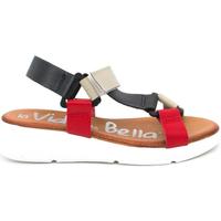 Zapatos Mujer Sandalias La Vida Es Bella,Alto Estilo,L.m 4670 Rojo