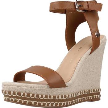 Zapatos Mujer Sandalias Tommy Hilfiger ELEVATED SIGNATURE WEDGE Marrón