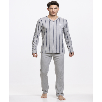 textil Hombre Pijama Ungaro Pijama a rayas Gris