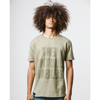 textil Hombre Camisetas manga corta The Untouchables Camiseta de hombre en color verde militar de manga corta Verde