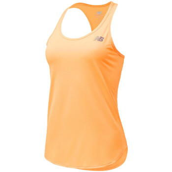 textil Mujer Camisetas sin mangas New Balance  Naranja