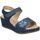 Zapatos Mujer Sandalias Pitillos 1482 Azul