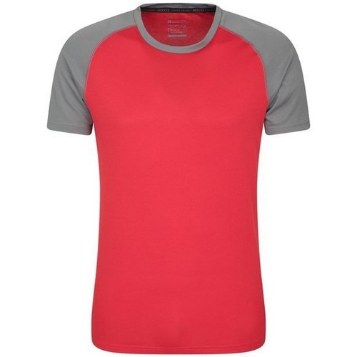 textil Hombre Camisetas manga larga Mountain Warehouse Endurance Rojo