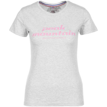 textil Mujer Camisetas manga corta Peak Mountain T-shirt manches courtes femme ACOSMO Gris