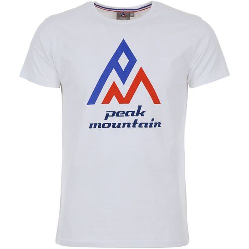 textil Hombre Camisetas manga corta Peak Mountain T-shirt manches courtes homme CIMES Blanco