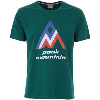 textil Hombre Camisetas manga corta Peak Mountain T-shirt manches courtes homme CIMES Verde