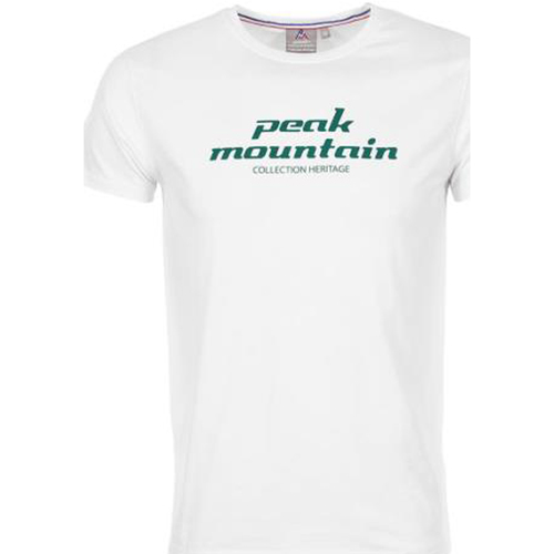 textil Hombre Camisetas manga corta Peak Mountain T-shirt manches courtes homme COSMO Blanco