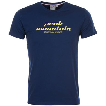 textil Hombre Camisetas manga corta Peak Mountain T-shirt manches courtes homme COSMO Marino