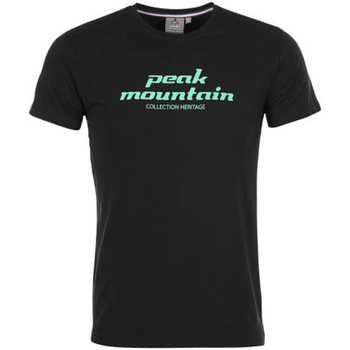 textil Hombre Camisetas manga corta Peak Mountain T-shirt manches courtes homme COSMO Negro