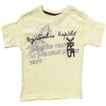 textil Niño Camisetas manga corta Srk T-shirt manches courtes garçon EROLI Amarillo