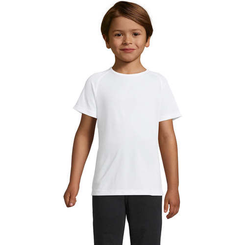 textil Niños Camisetas manga corta Sols Camiseta niño manga corta Blanco
