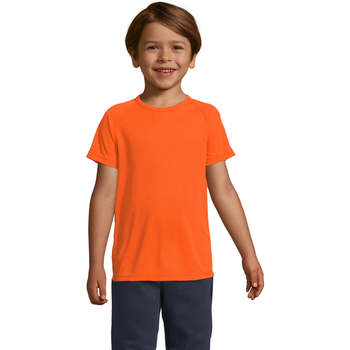 textil Niños Camisetas manga corta Sols Camiseta niño manga corta Naranja