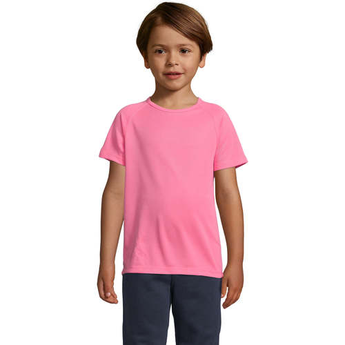 textil Niños Camisetas manga corta Sols Camiseta niño manga corta Rosa