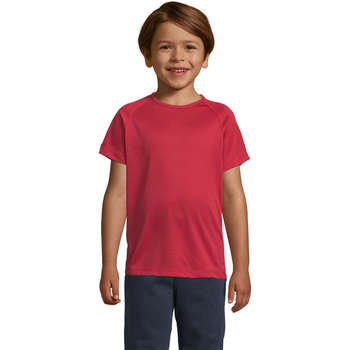 textil Niños Camisetas manga corta Sols Camiseta niño manga corta Rojo