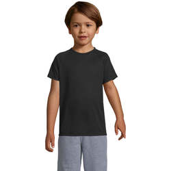 textil Niños Camisetas manga corta Sols Camiseta niño manga corta Negro