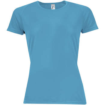 textil Mujer Camisetas manga corta Sols Camiseta mujer manga corta Azul