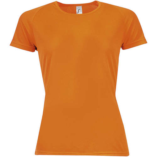 textil Mujer Camisetas manga corta Sols Camiseta mujer manga corta Naranja