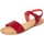 Zapatos Mujer Sandalias Lionellaeffe Eccellenza Toscana  Rojo