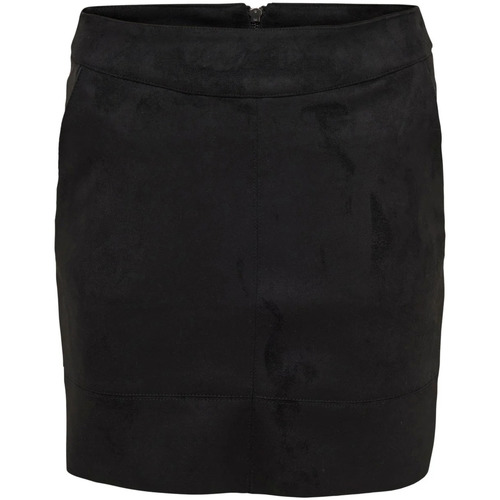 textil Mujer Faldas Only Falda corta negra con cremallera tacto suave Negro