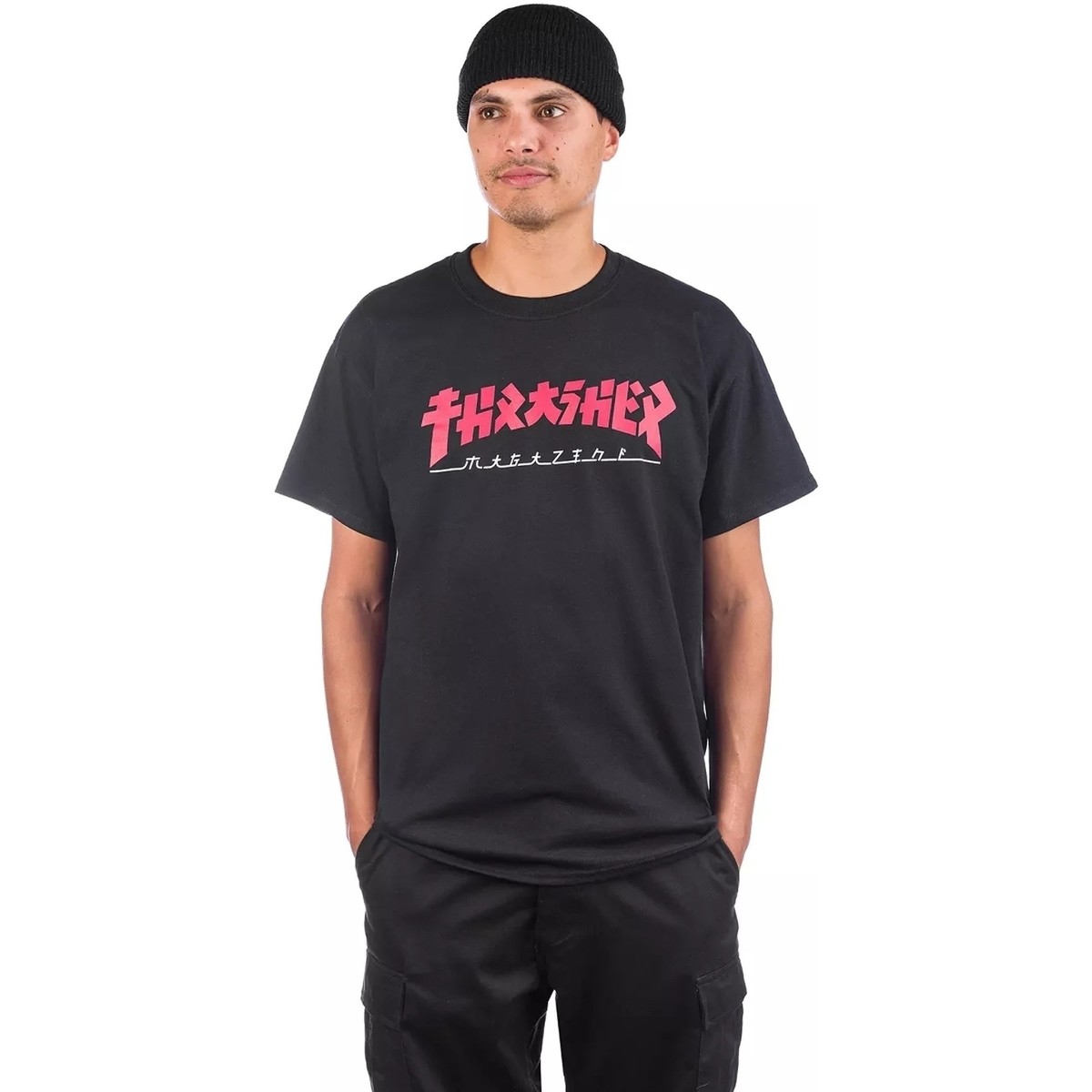 textil Hombre Camisetas manga corta Thrasher  Negro
