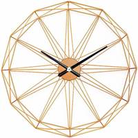 Casa Relojes Thinia Home Reloj de Pared Moderno Dorado Ø80cm Dorado