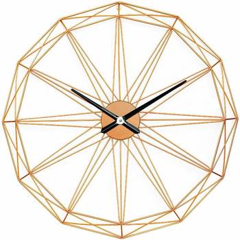 Casa Relojes Thinia Home Reloj de Pared Moderno Dorado Ø80cm Dorado