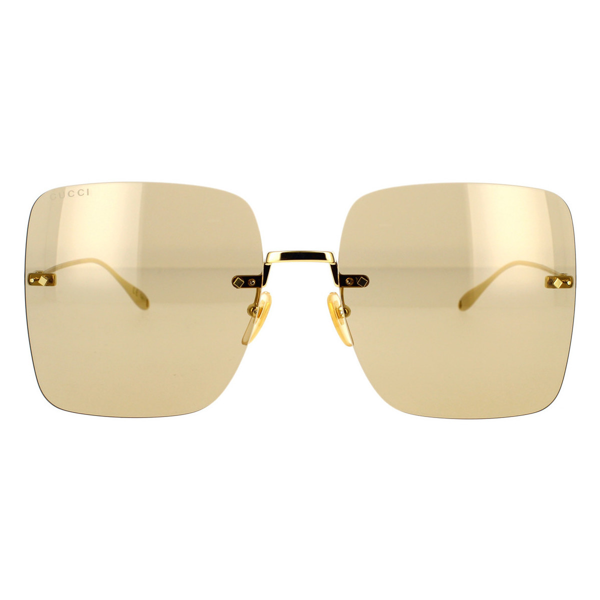 Relojes & Joyas Mujer Gafas de sol Gucci Occhiali da Sole  GG1147S 003 Oro