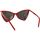 Relojes & Joyas Mujer Gafas de sol Yves Saint Laurent Occhiali da Sole Saint Laurent SL 475 Jerry 003 Rojo