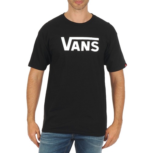 textil Hombre Camisetas manga corta Vans VANS CLASSIC Negro / Blanco