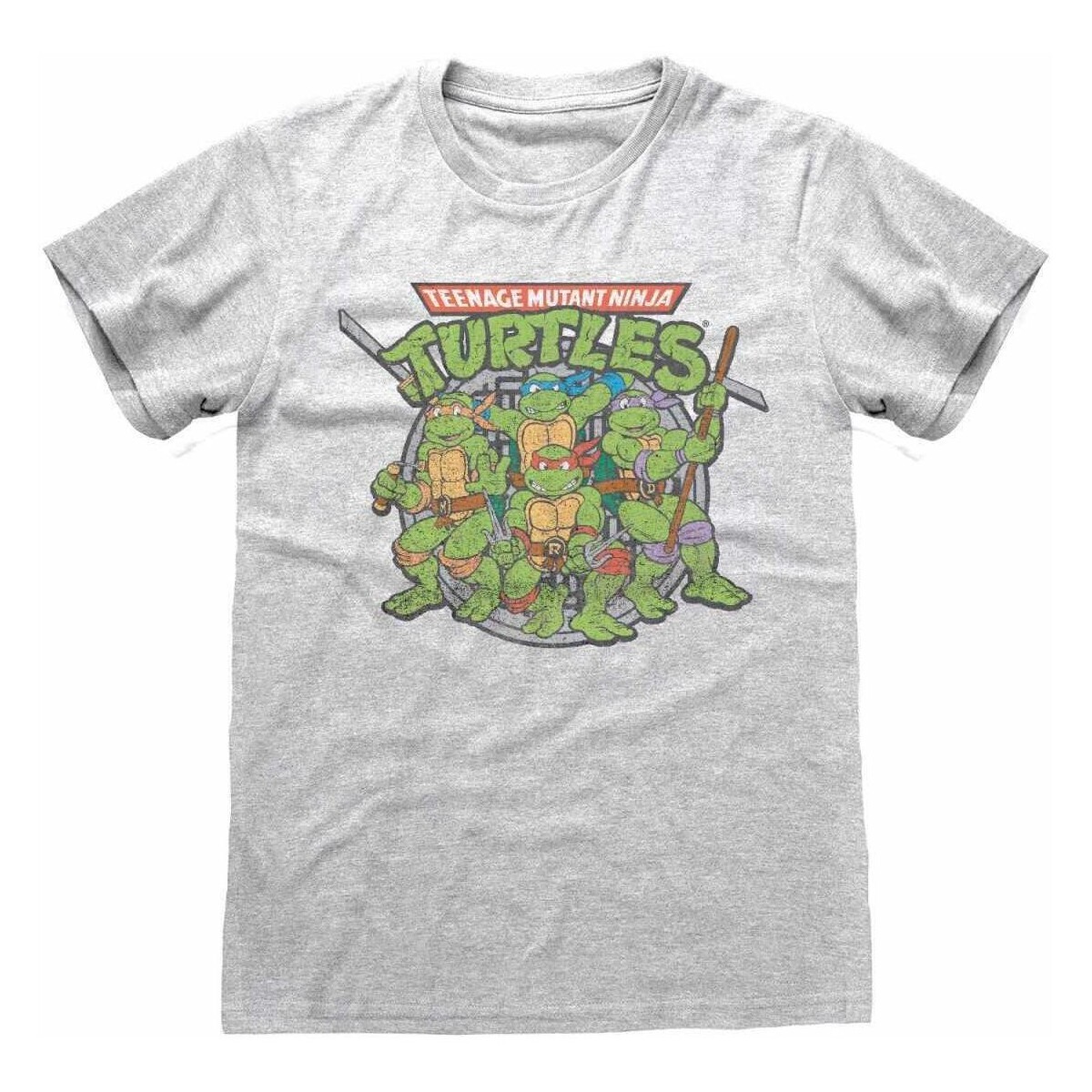 textil Camisetas manga larga Teenage Mutant Ninja Turtles HE878 Gris