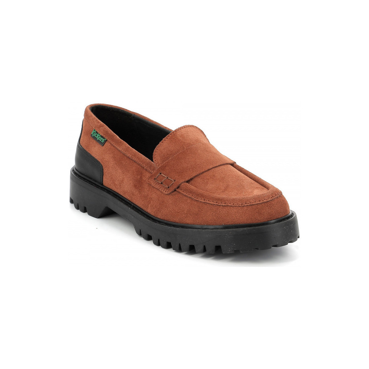 Zapatos Mujer Mocasín Kickers Deck Loafer Naranja