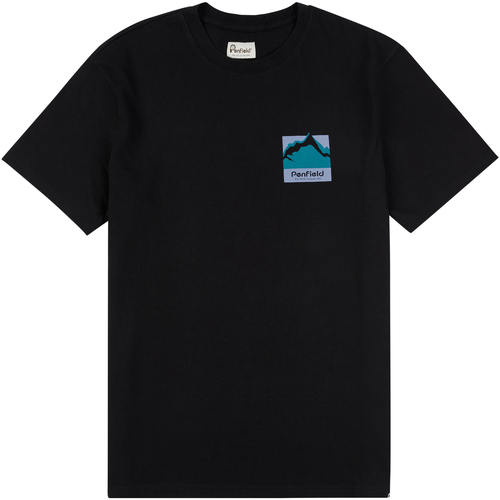 textil Hombre Camisetas manga corta Penfield T-shirt   Mountain Scene Negro