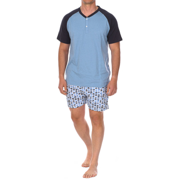 textil Hombre Pijama J And J Brothers JJBCH5700 Azul