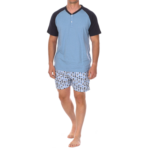 textil Hombre Pijama J&j Brothers JJBCH5700 Azul