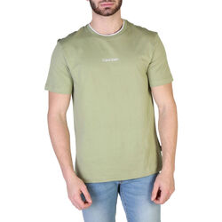 textil Hombre Camisetas manga corta Calvin Klein Jeans - k10k107845 Verde