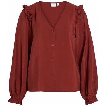 textil Mujer Tops / Blusas Vila Top Killy L/S - Fired Brick Rojo