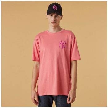 textil Hombre Tops y Camisetas New-Era Oversized New York Yankees  13083962 Rosa