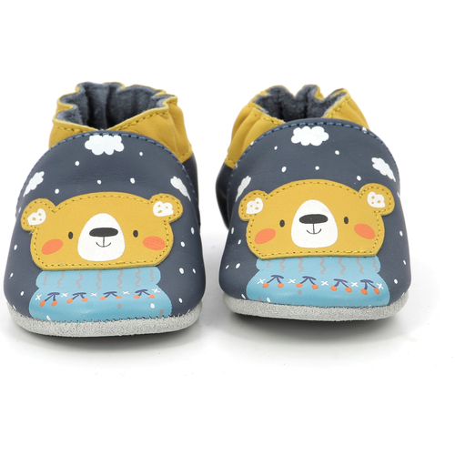 Zapatos Niño Pantuflas para bebé Robeez Snow Bear Azul