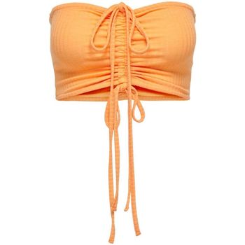 textil Mujer Camisetas sin mangas Only 15271218 LENNA-PUMPKIN Naranja