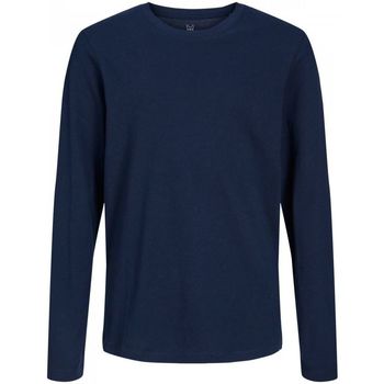 textil Niño Tops y Camisetas Jack & Jones 12197050 ORGANIC TEE-NAVY BLAZER Azul