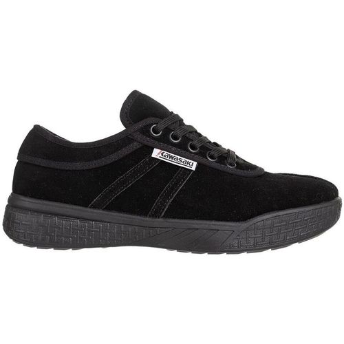 Zapatos Hombre Deportivas Moda Kawasaki Leap Suede Shoe K204414 1001S Black Solid Negro